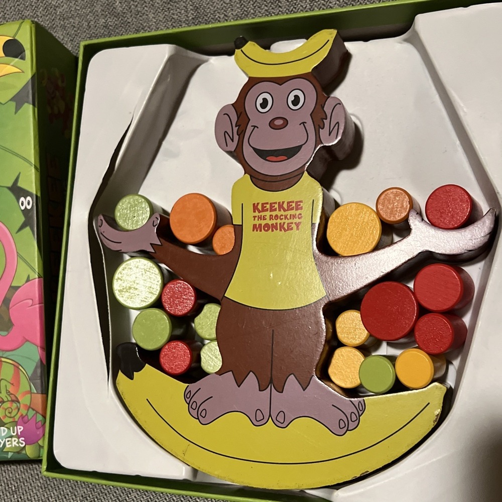 Award Winning Blue Orange "KEEKEE The Rocking Monkey" Game (Missing 5 Balls)